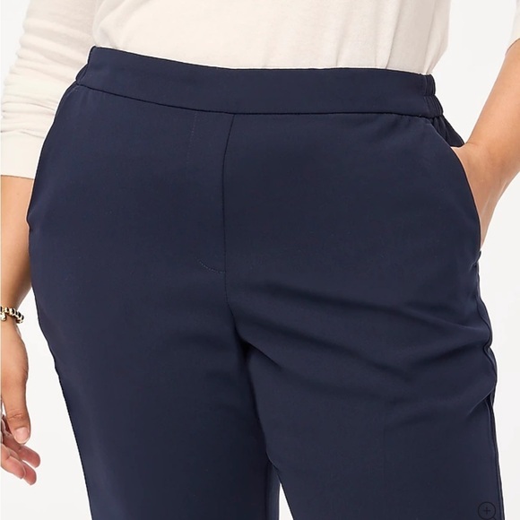 J crew navy blue Jamie pant with elastic waist - Picture 2 of 4